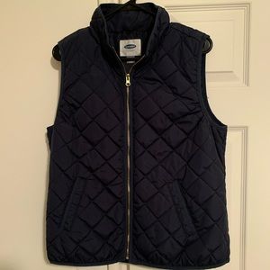 Navy Blue quilted vest